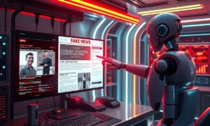 Schéma des architectures techniques pour la détection des fausses informations par IA, incluant flux continu, edge computing et fusion multimodale.